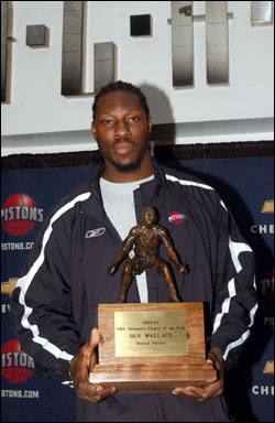 voici l'homme qui se nomme ben wallace meilleur defenseur de la nba